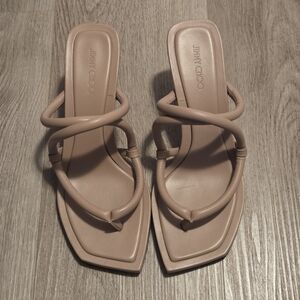 Jimmy Choo Cape Padded Leather Mules